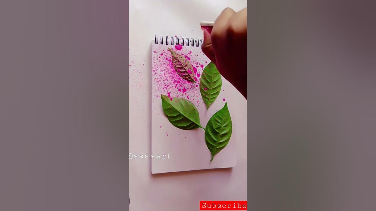 Spray painting with toothbrush 💖🌈//what's your favourite colour#satisfying#viral#shorts#art