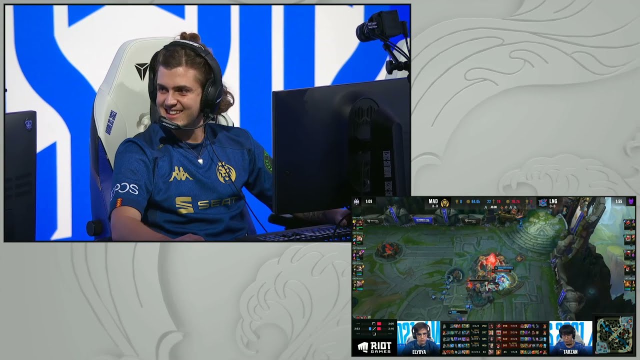 MAD CARZZY EZREAL ULT VS LNG Worlds 2021 Groups Stage Day 8