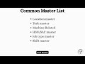 Common Masters