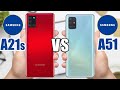 Samsung Galaxy A21s vs Samsung Galaxy A51