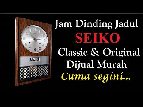 Video: Jam Dinding Kayu: Jam Berbingkai Kayu Ukiran Tangan Dan Jam Seiko, Jam Dinding Berbingkai Kayu Lainnya