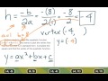 Vertex of Quadratic Functions