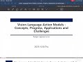 Vision language action models concepts progress applications and challenges