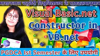VB.NET Classes - Methods, Members and Constructors | What is Constructor | constructor in VB.net