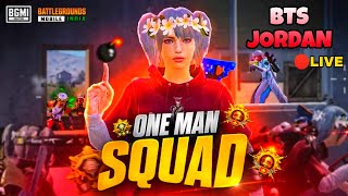 How to Get Conqueror in Hacker lobby | Bts Jordan solo & solo vs squad ?madan madanop bgmi bts