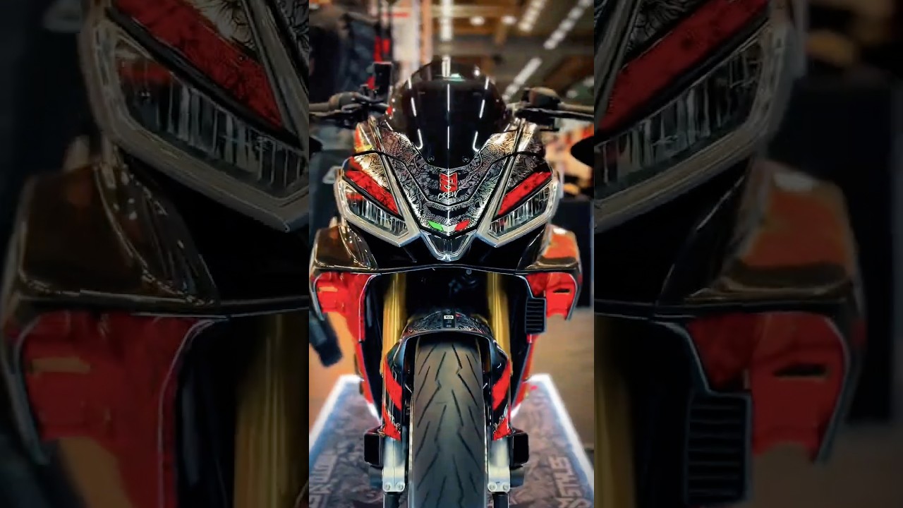 What a beauty! This Aprilia Tuono V4 1100