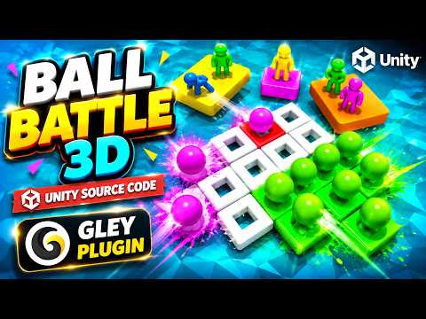 Ball Battle 3D Unity Source Code | Unity Hyper Casual Game Template | Unity 3D Game