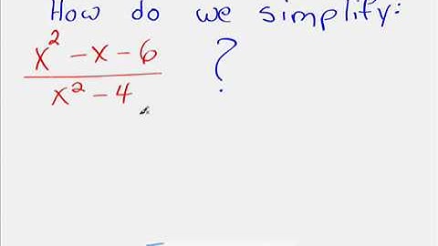 Simplifing a Rational Expression in Algebra