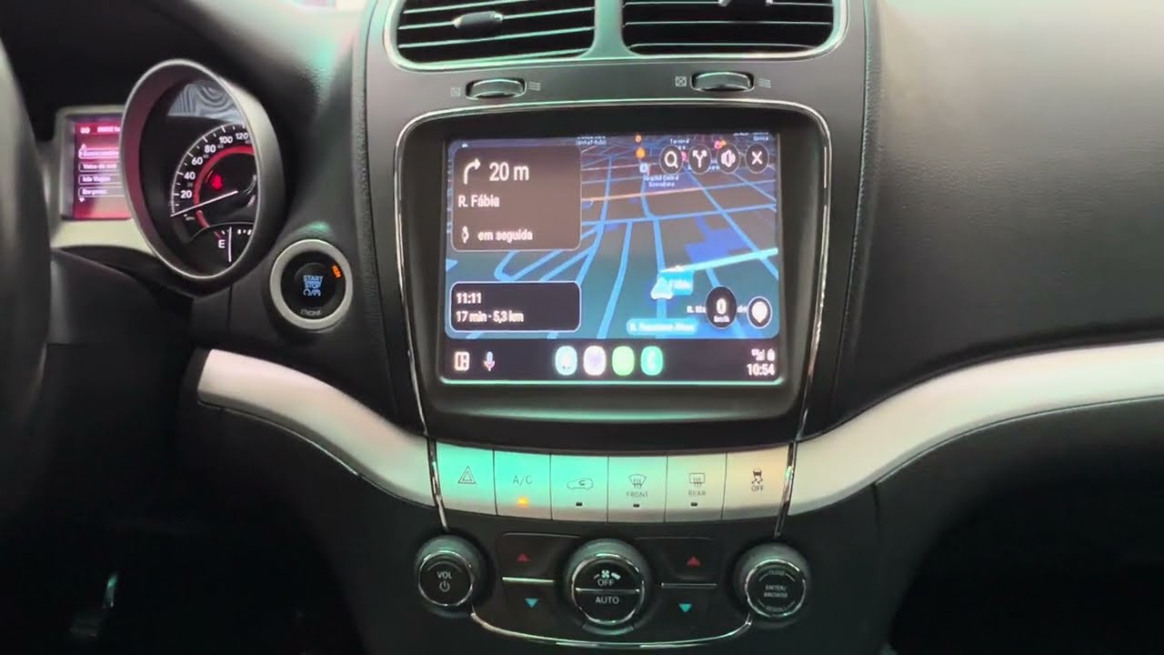Dodge Journey 2013 - Instalação CarPlay e Android Auto