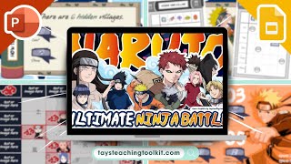 NARUTO NINJA BATTLE | Free PowerPoint & Google Slides Game for ESL, EFL, and Foreign Languages screenshot 2