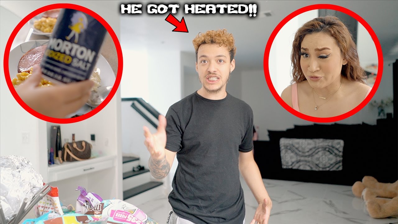 I COOKED A HORRIBLE MEAL FOR MY BOYFRIEND TO SEE HOW HE WOULD REACT!! *WE ACTUALLY ARGUED!*