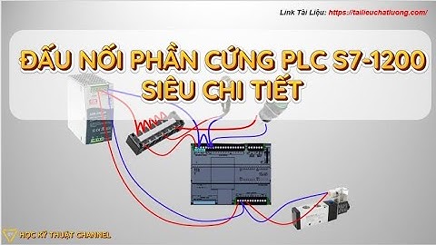 Đấu Nối Cảm Biến & Van Khí Nén Đầu Vào Ra PLC S7-1200 Siêu Chi Tiết | Input Outpt PLC S7-1200 Wiring