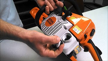 How to Properly Remove and Realign the Fuel Cap on a MS250 Stihl Chainsaw
