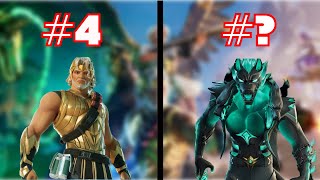 Ranking EVERY CHAPTER 5 SEASON 2 Battlepass Skin in Fortnite... ( Myths and Mortals)