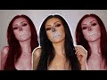 Skull teeth halloween makeup tutorial 2019