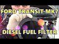 Ford Transit Custom Fuel Filter Blocked Message