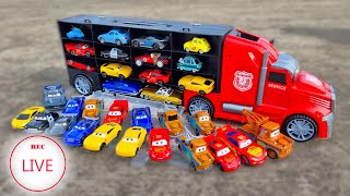 Clean up muddy minicars & disney pixar car convoys! Play in the garden