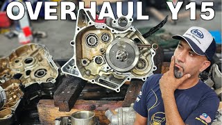 Engine Yamaha Y15 Pecah!!!  Kasi Overhaul Lah Jawabnya..