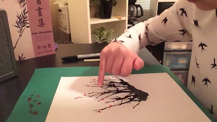 简易吹墨梅花 Simple Blow Plum Bloom Painting - 天天要闻