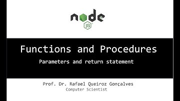 Functions and Procedures (node.js)