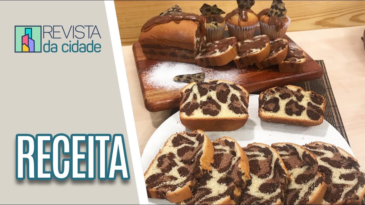 Receita: Bolo animal print com cobertura de caramelo cremoso – Revista da Cidade (17/07/19)