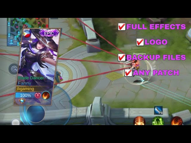 Fanny Skylark Epic Skin Script With Logo+Frame+Lobby Animation | Mobile Legends class=