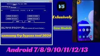 Samsung QUALCOM FRP REMOVER v5 | SAMSUNG FRP ENABLE ADB TOOL 2024 | Erase FRP New OS