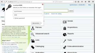 how to create patron in koha and set permission
