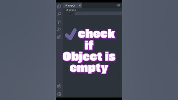 🕵️‍♂️ How to Check If an Object Is Empty! #javascript  #coding