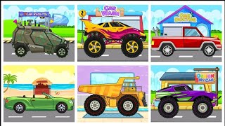 Car Wash & Race Games For Kids - Baby Kids Gameplay screenshot 1