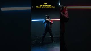How to do the cool double-bladed lightsaber spin! | DOUBLE-BLADED LIGHTSABER TUTORIAL 3 #damiensaber