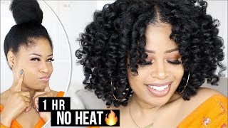 Ultra Defined PERFECT NO-HEAT CURLS in 1 HOUR! ➟ natural hair tutorial