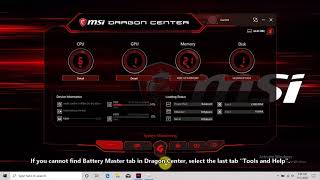 MSI® HOW-TO use Battery Calibration Tool screenshot 4