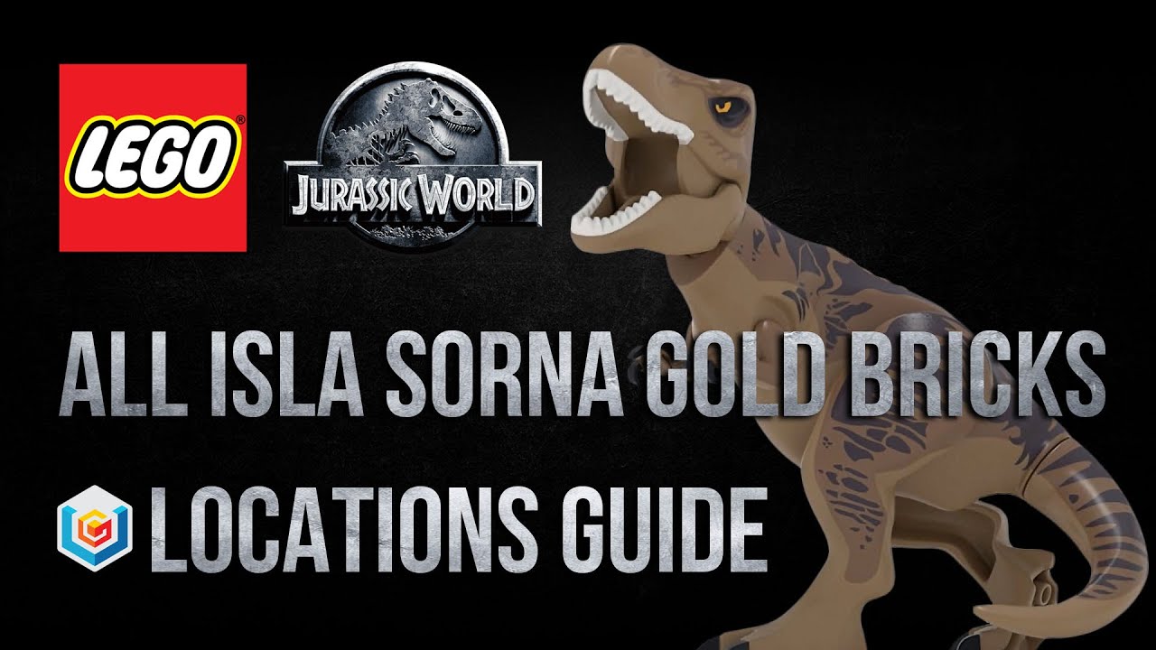 LEGO Jurassic World All Isla Sorna Gold Bricks Locations Guide YouTube