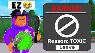 I Became the MOST TOXIC Player in MM2... (I GOT BANNED)