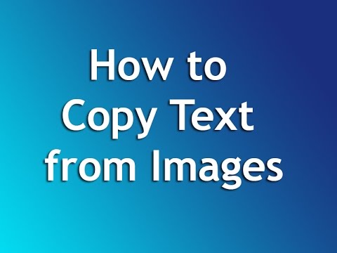 Video: How To Copy Text From A Picture