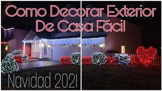 Como Decorar Exterior de Casa Fácil En Navidad 2021 Ideas De Decoración Navideña Exterior De Casa