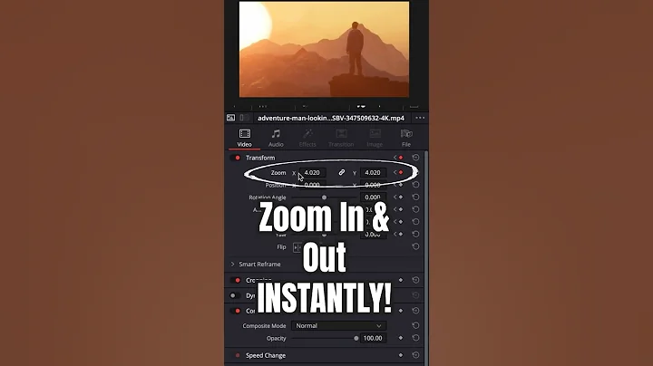 Create INSTANT Zoom In or Zoom Out - DaVinci Resolve