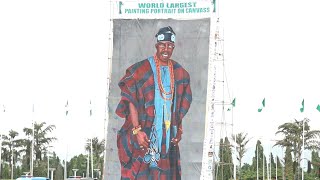 TINUBU'S WORLD LARGEST PAINTING PORTRAIT  ON CANVAS