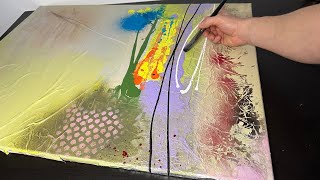 Abstrakte Acrylmalerei | DIY Art | abstract painting