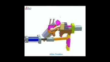 The injection mold for bend pipe part.