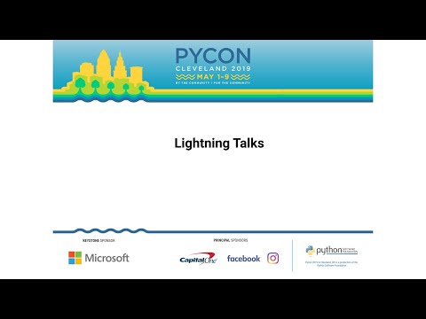 Sunday Lightning Talks