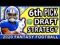 2020 Fantasy Football Mock Draft Strategy | 6th Pick Strategy