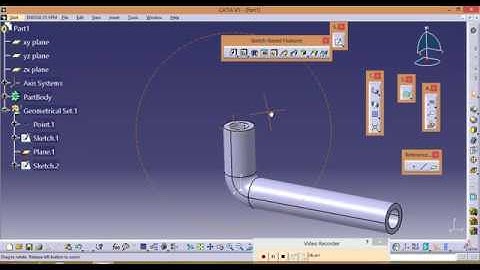 Rib command in CATIA V5 | CAD tutorials
