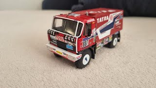 Lepení obtisků na model TATRA 4x4 DAKAR 1988 De Agostini 1:43