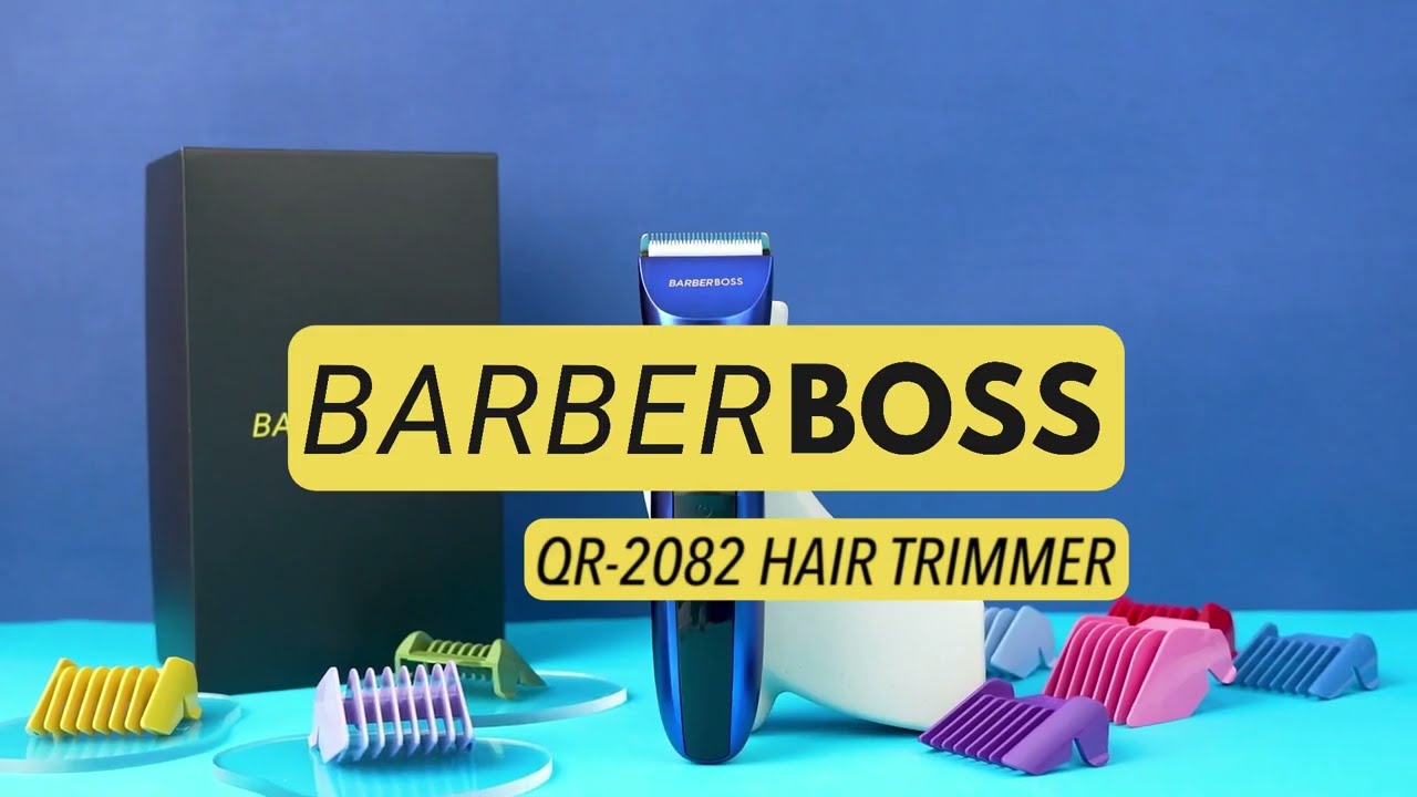 BarberBoss QR-2082 Cordless Self-Sharpening Beard & Hair Trimmer - Waterproof