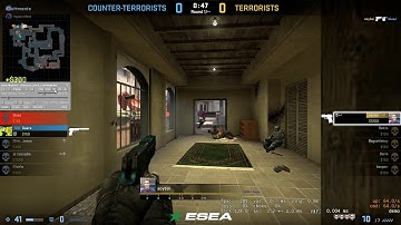 Csgo 1v5 T side clutch all HS