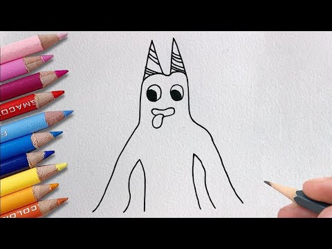 How to draw Red from Garten of Banban
