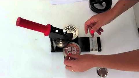 How to make a pin back badge using a Tecre Badge Machine