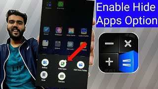 How to enable hide apps option in Hidex app | Hidex app latest version screenshot 1